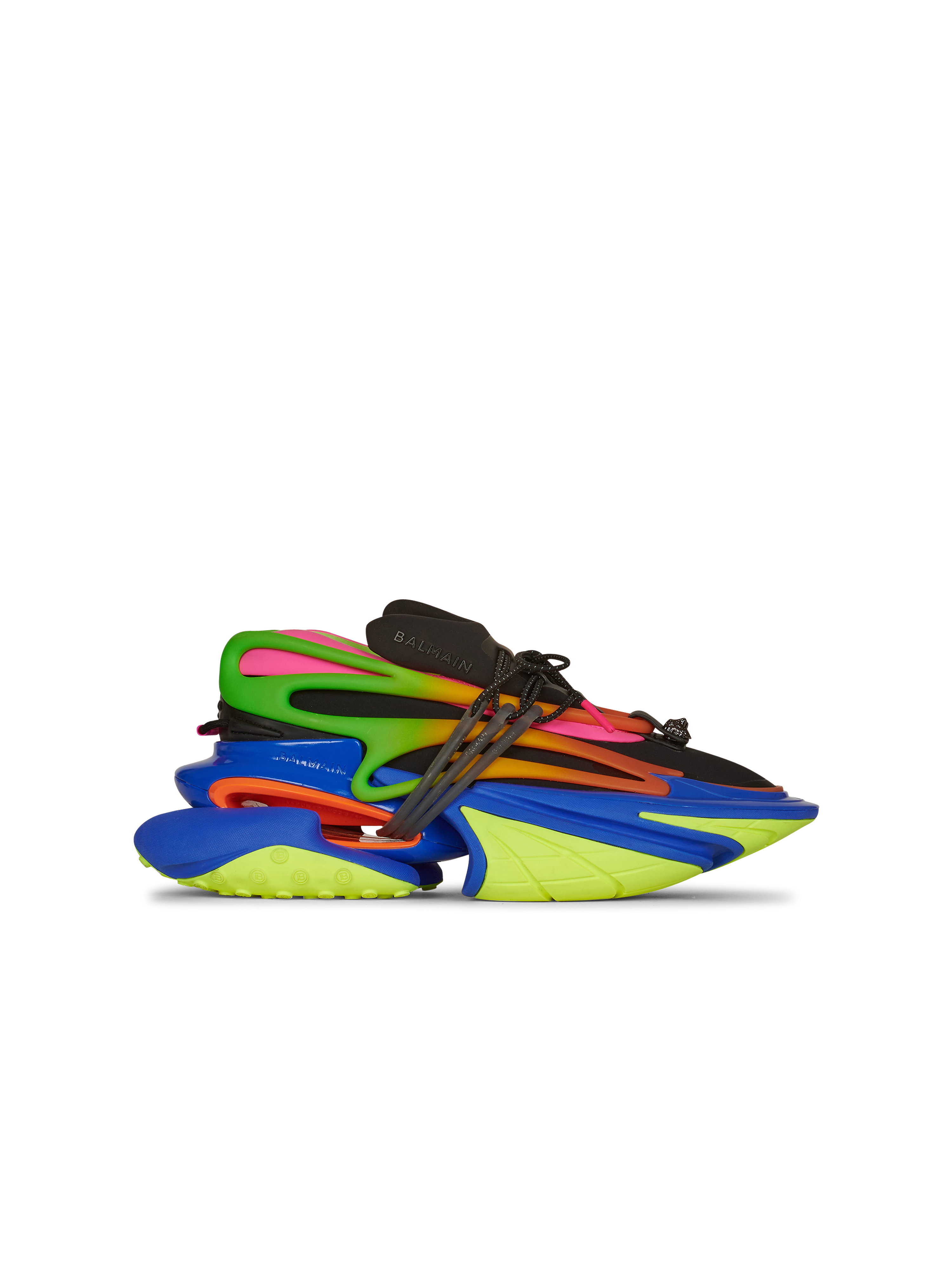 Unicorn Low-Top-Sneakers aus mehrfarbigem Neopren und Leder, multicolor