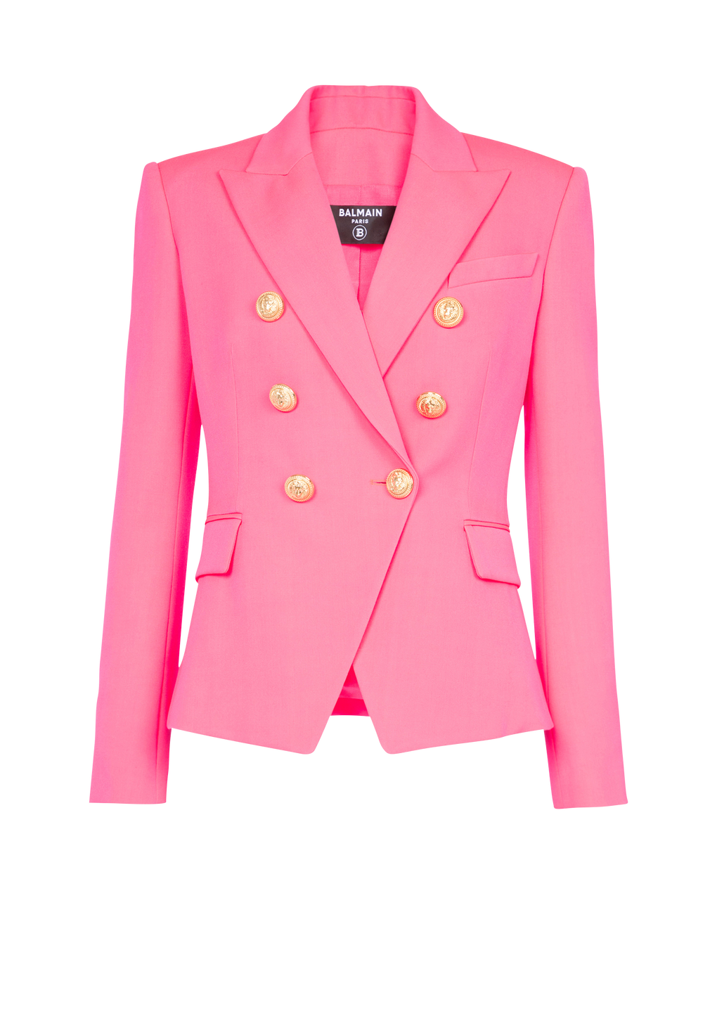 Jacke mit zweireihiger Knopfleiste, rosa, hi-res