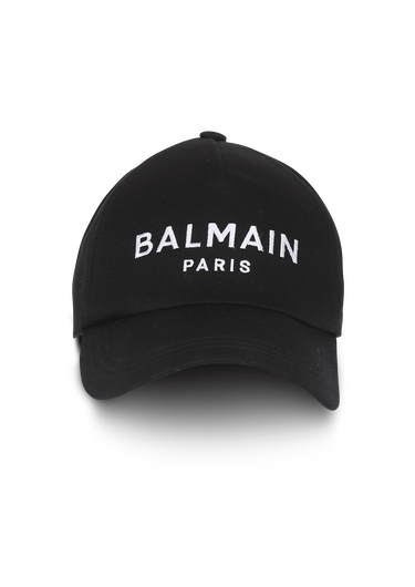 Basecap aus Baumwolle mit weißem „Balmain Paris“-Logo