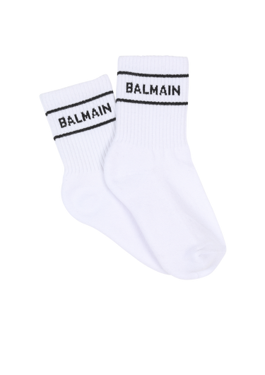 Baumwollsocken mit Balmain-Logo