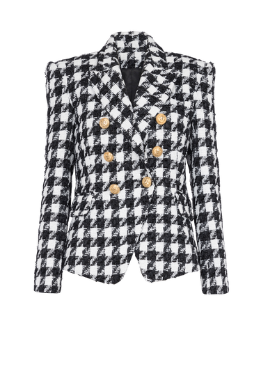 Jacke aus Tweed mit zweireihiger Knopfleiste