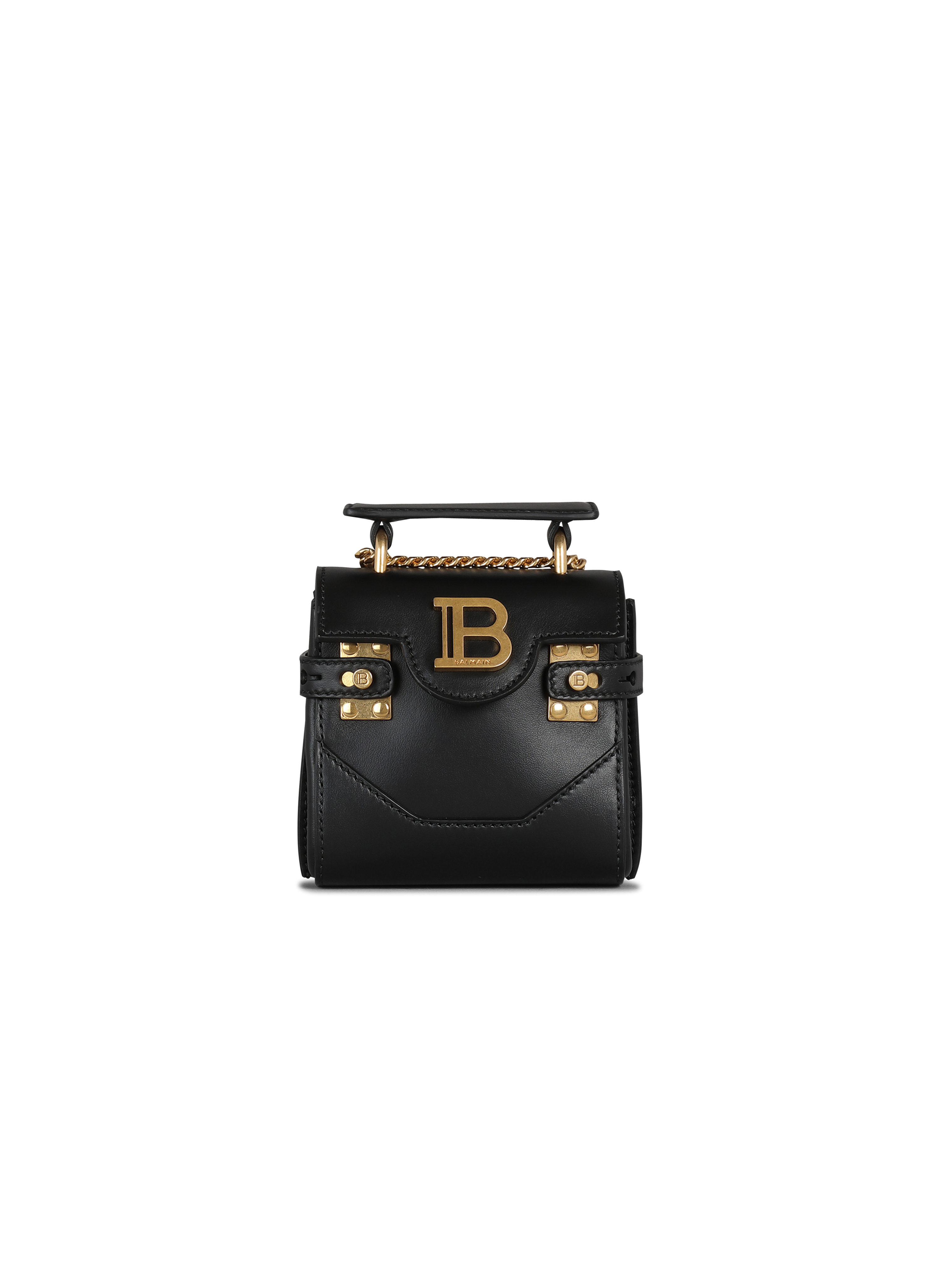 B-Buzz Mini-Tasche aus Leder, schwarz