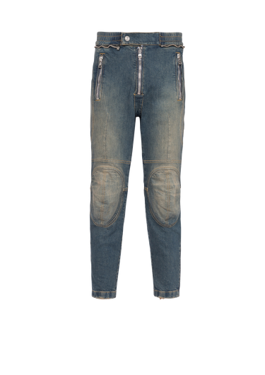 Jeans aus Baumwolle im Destroyed-Look