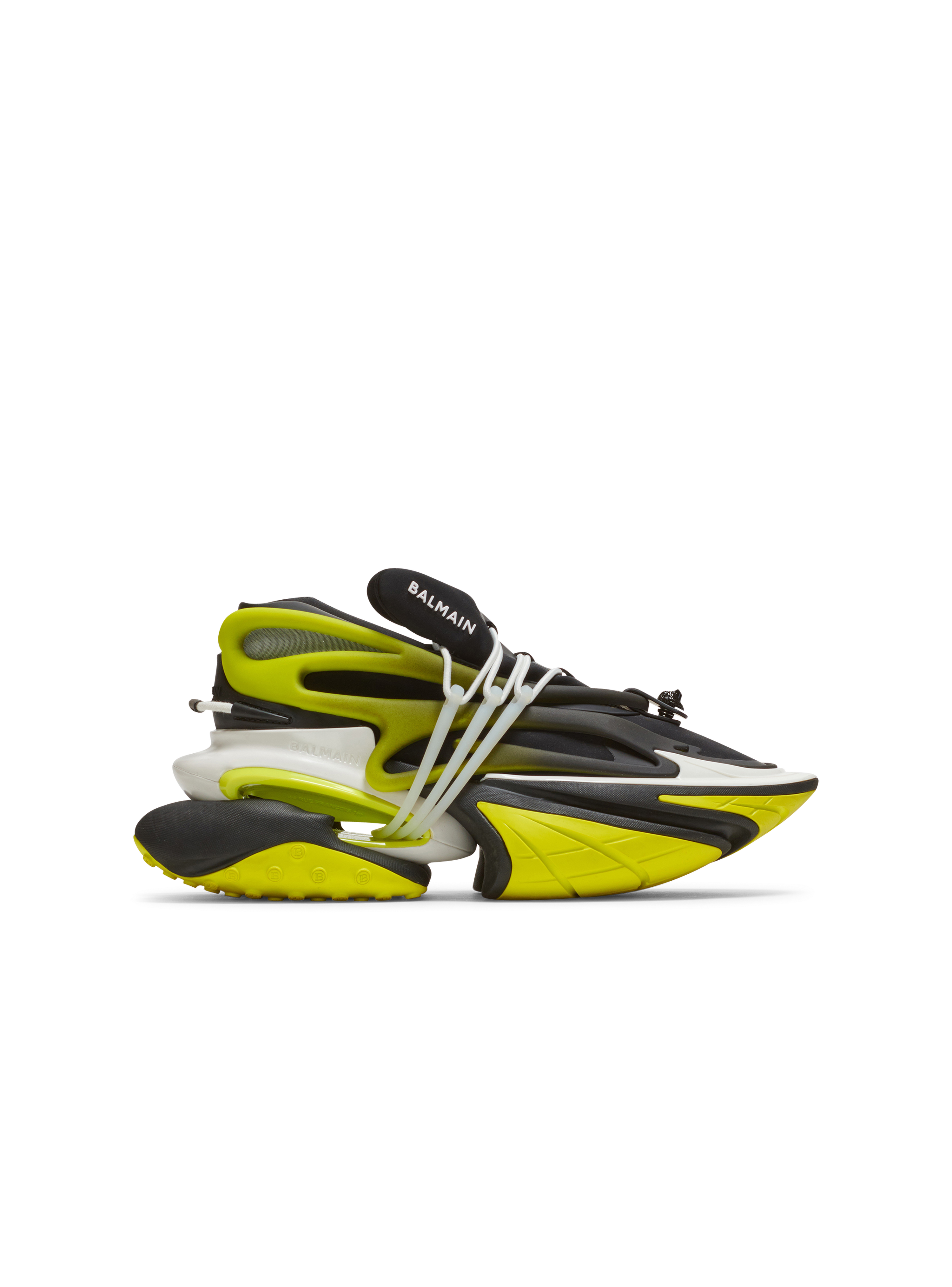 Low-Top-Sneakers Unicorn aus Neopren und Leder, gelb