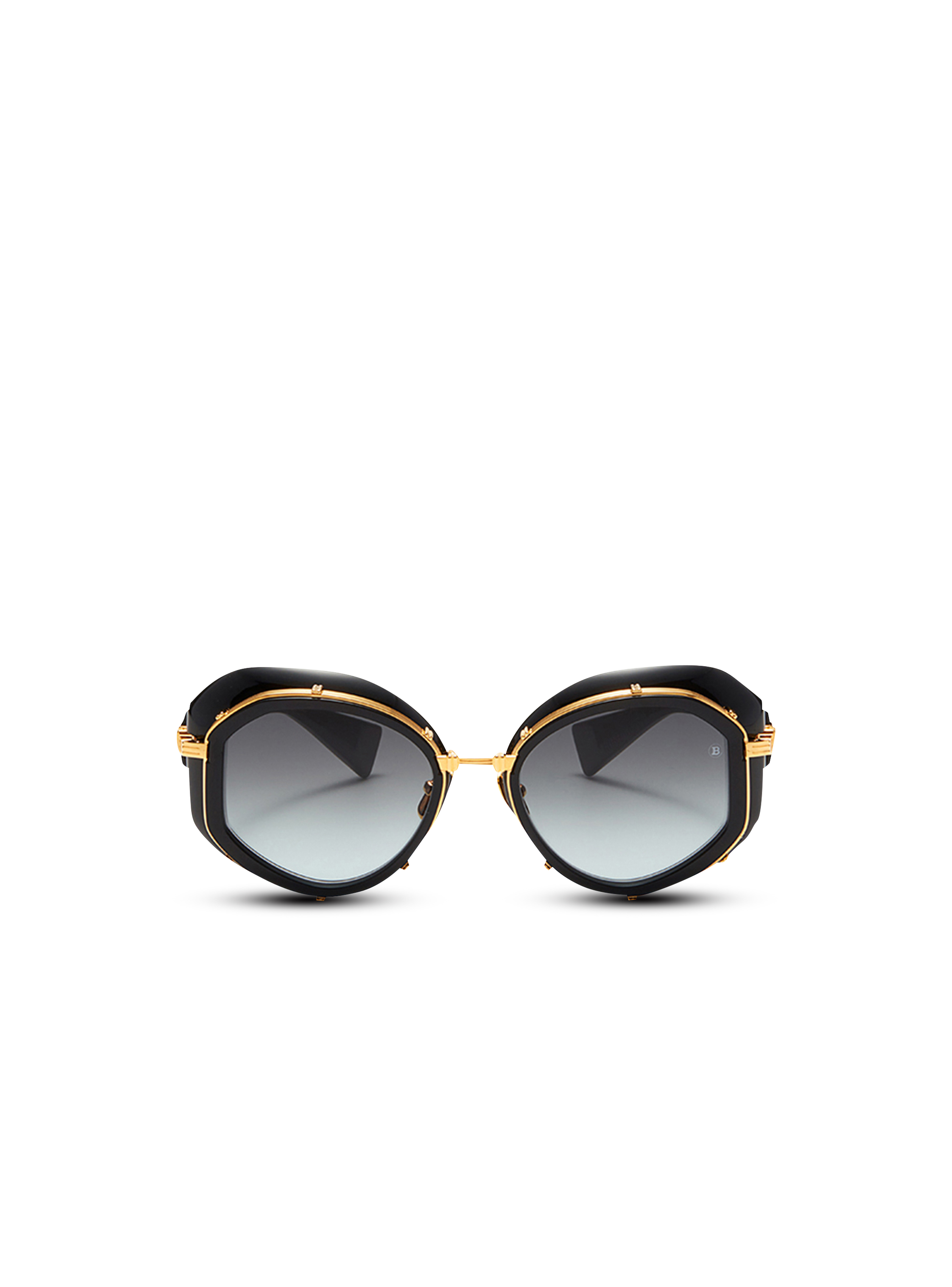 Sonnenbrille Brigitte aus Titan, schwarz