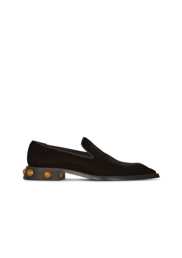 Coin Loafers aus Samt