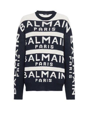 Pullover mit aufgesticktem „Balmain Paris“-Logo