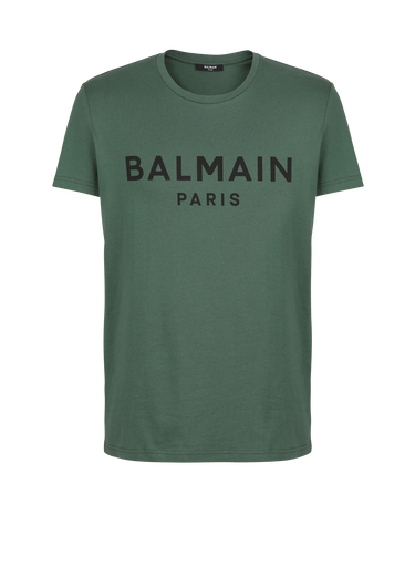 T-Shirt aus Baumwolle mit „Balmain Paris“-Logo-Print