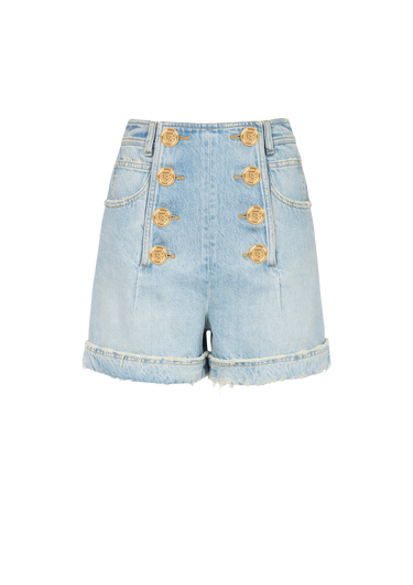 Shorts aus Denim im Öko-Design mit hohem Bund <br>