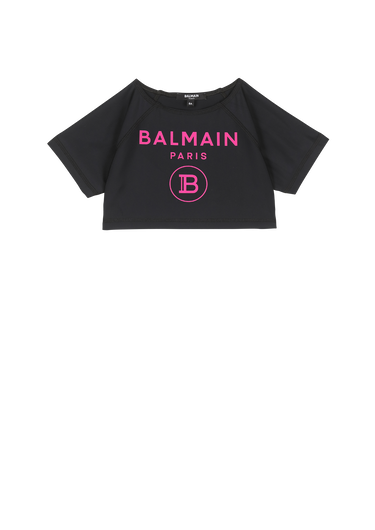 Bade-T-Shirt mit Balmain-Logo