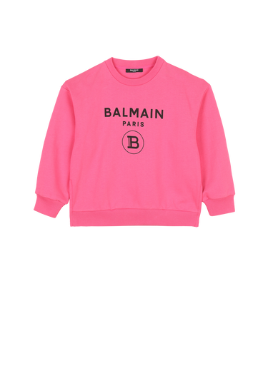 Baumwollpullover mit Balmain-Logo