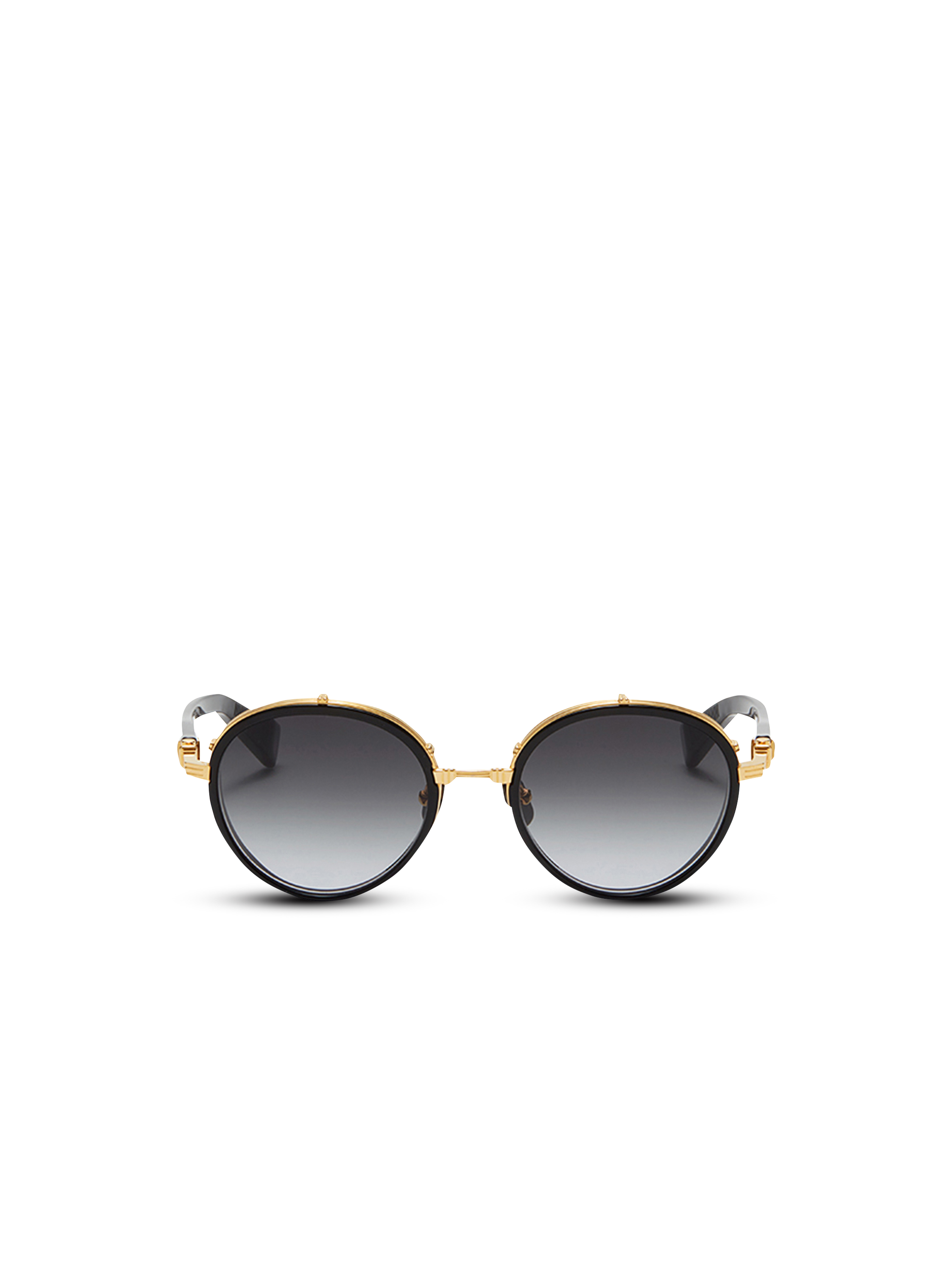 Sonnenbrille Croissy aus Titan, schwarz