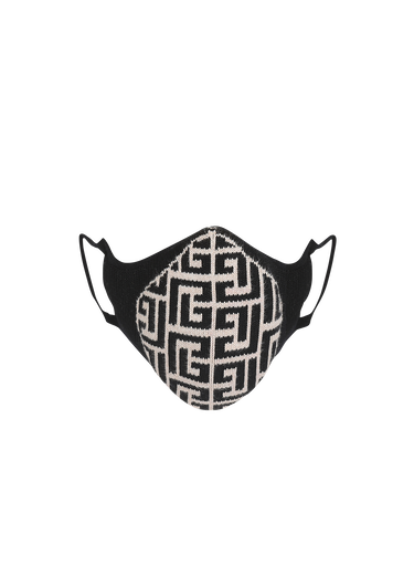 Maske aus Baumwolle mit Balmain-Monogramm
