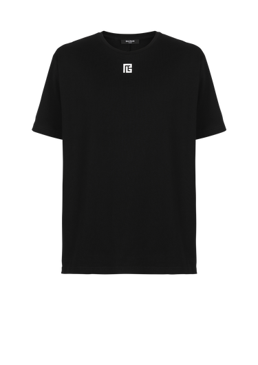 Oversize-T-Shirt aus Baumwolle mit großem Balmain Logo-Print