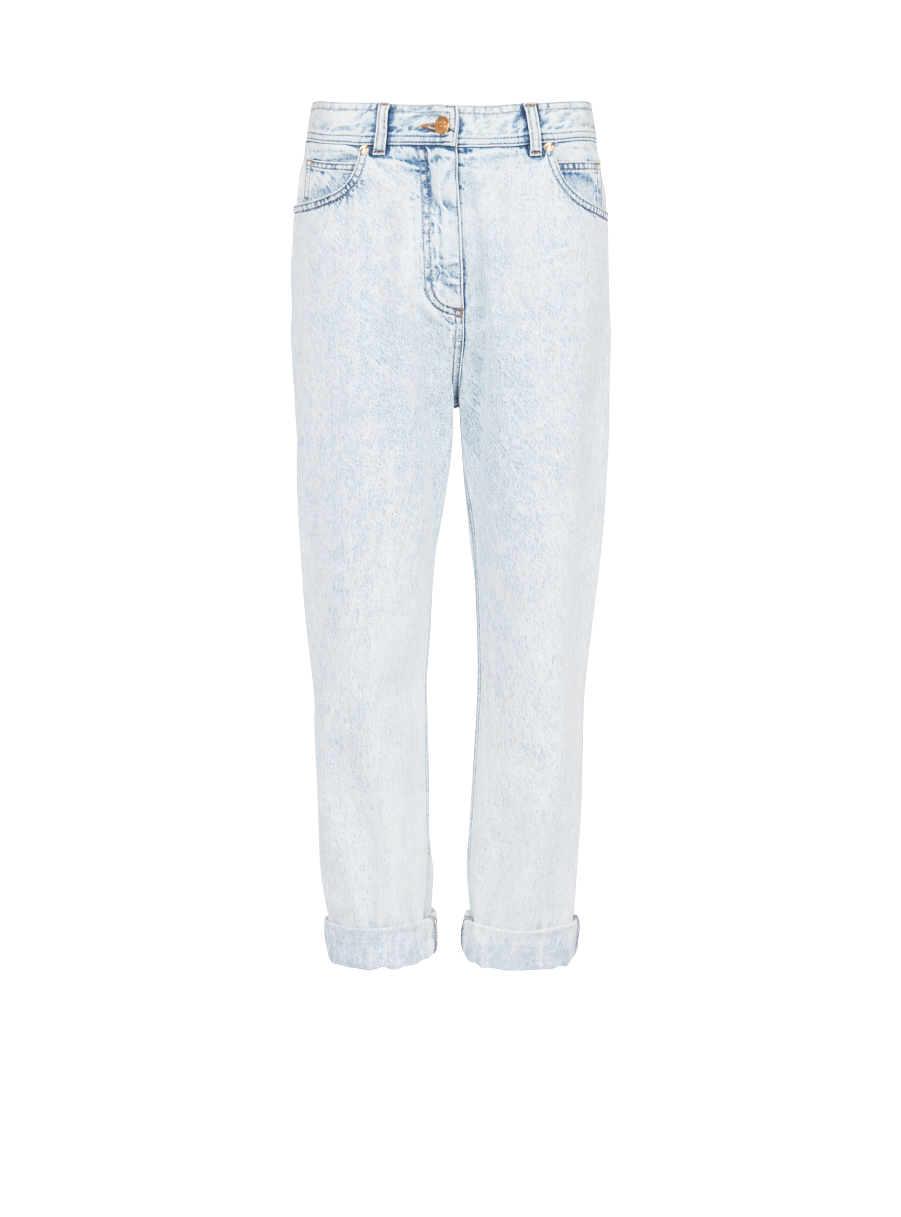 HIGH SUMMER CAPSULE KOLLEKTION – Boyfriend-Jeans aus Baumwolle, blau