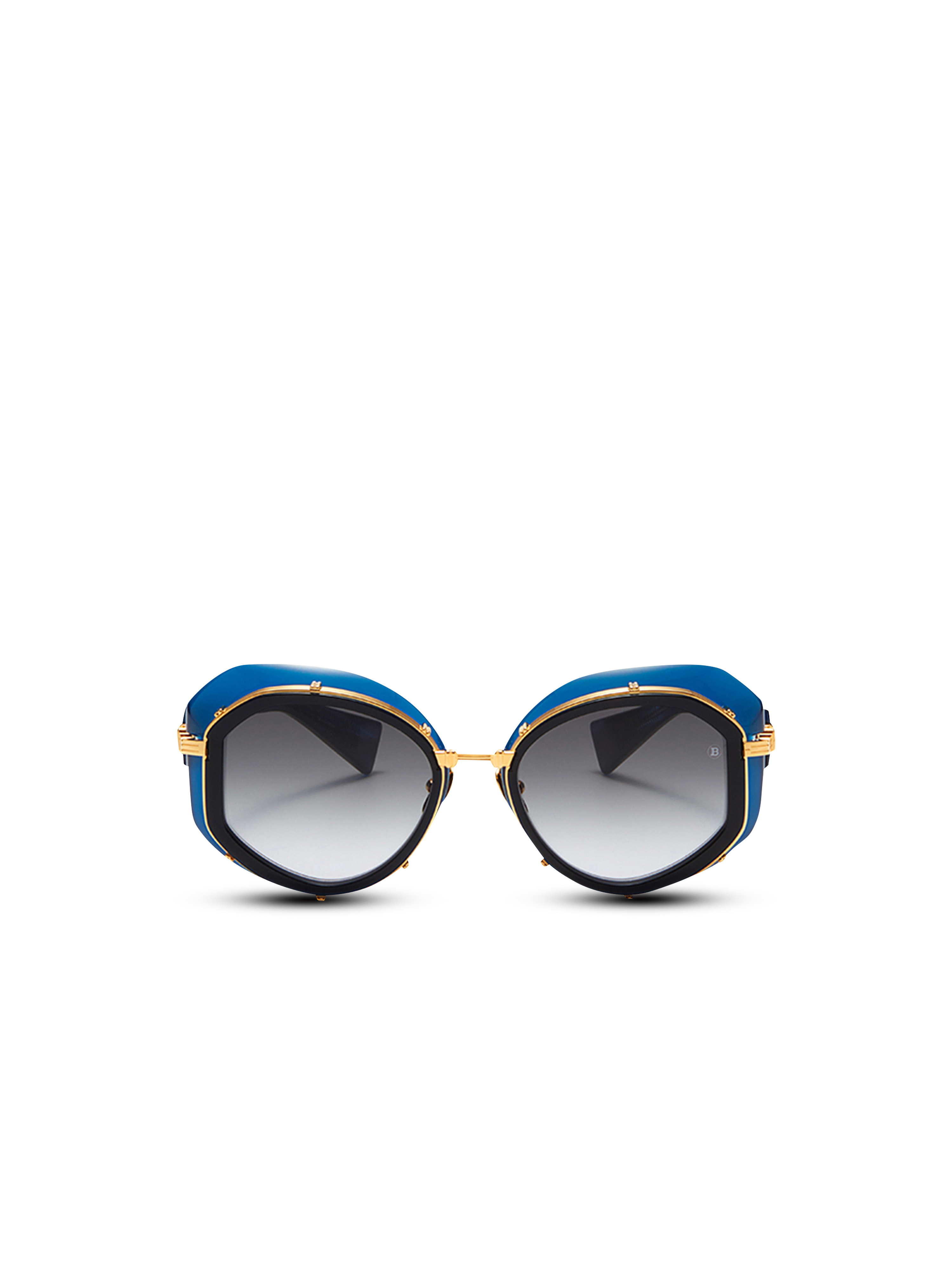 Sonnenbrille Brigitte aus Titan, blau