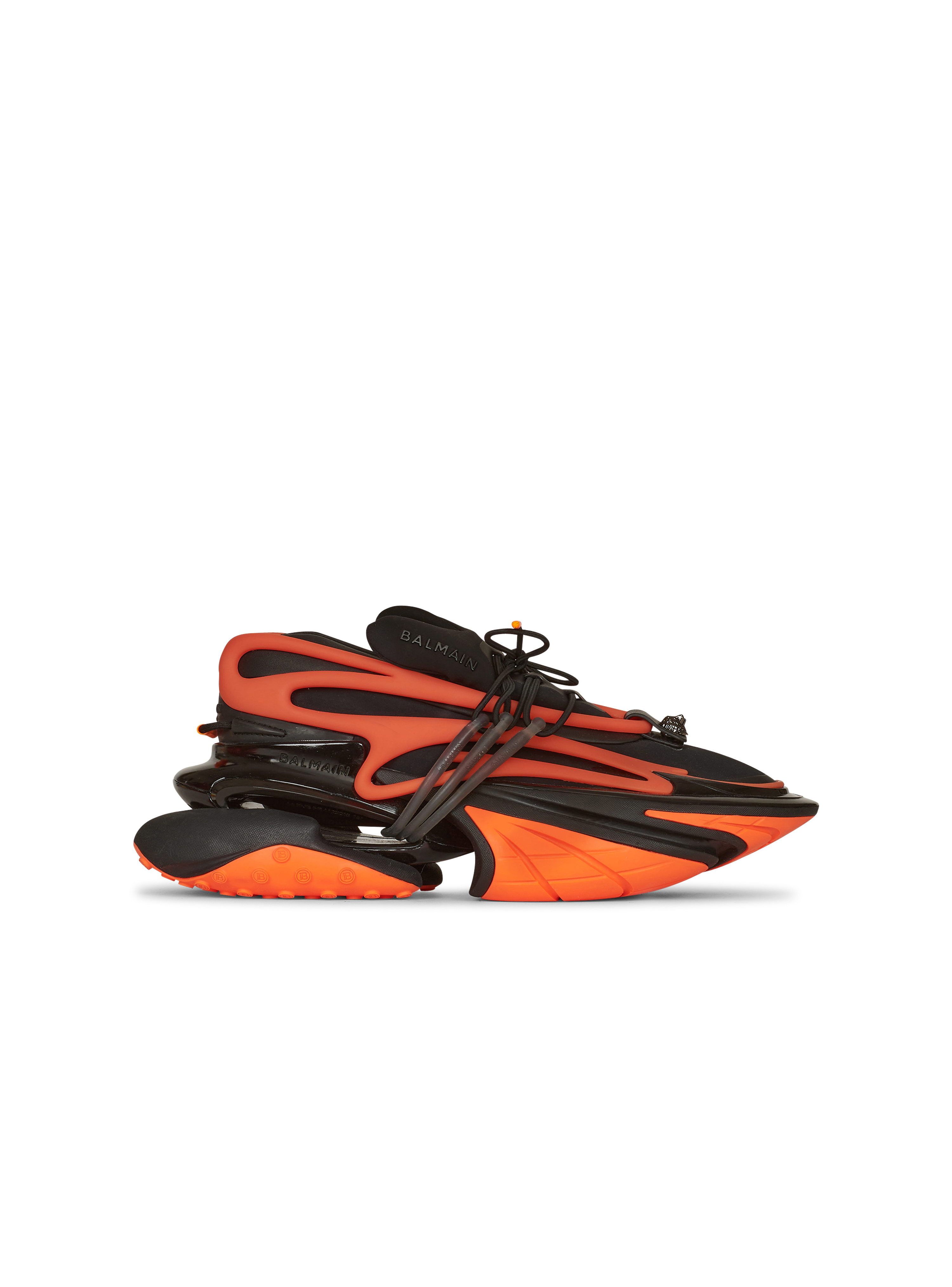 Unicorn Low-Top-Sneakers aus Neopren und Leder, orange