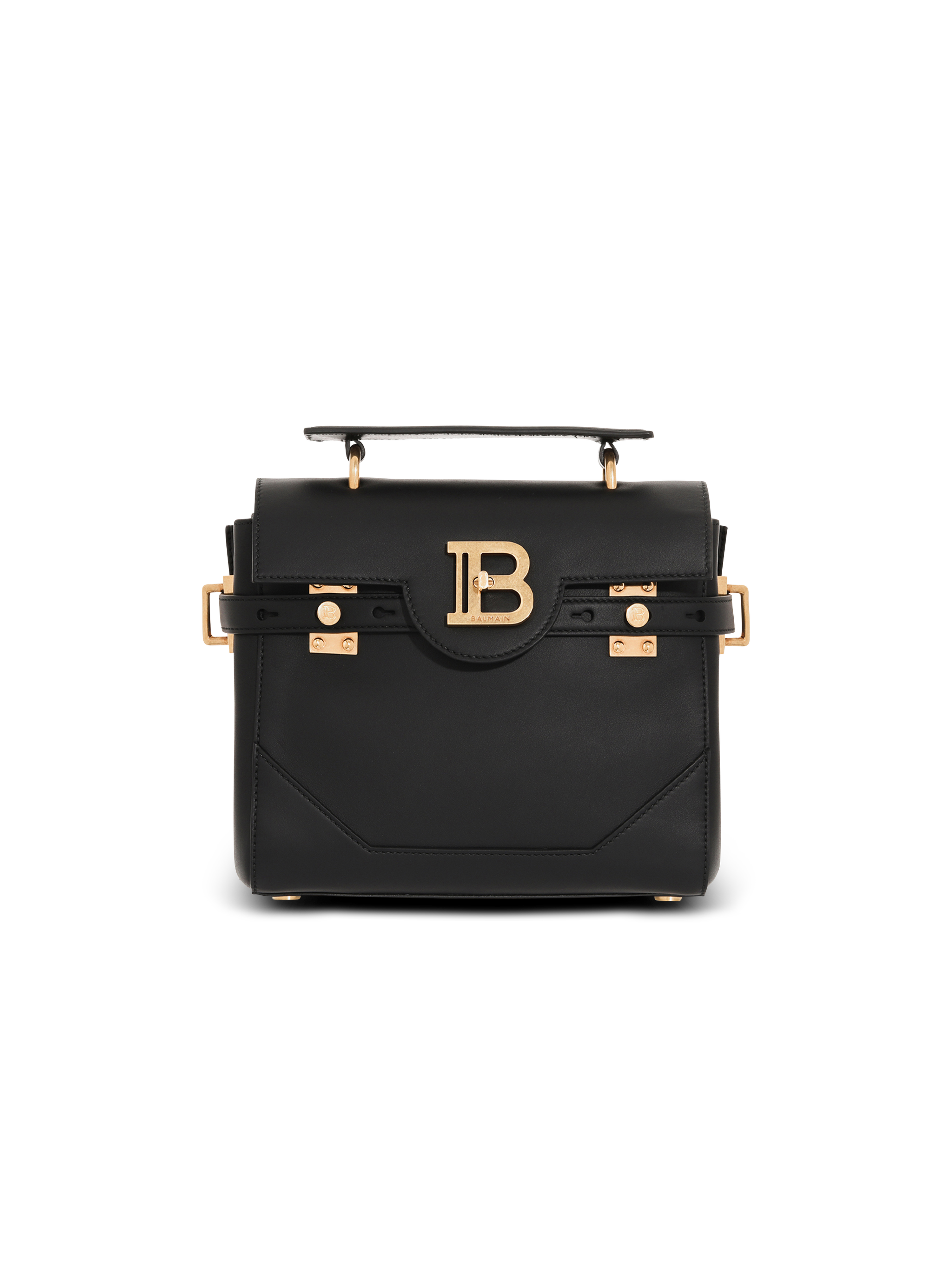 Tasche B-Buzz 23 aus Glattleder mit Fransen, schwarz